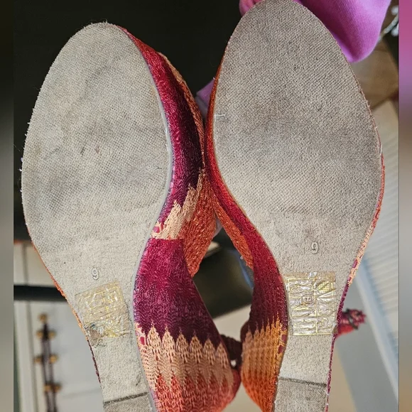 JEFFERY CAMPBELL Crochet/lace wedge platform. Size 9 - Picture 12 of 12